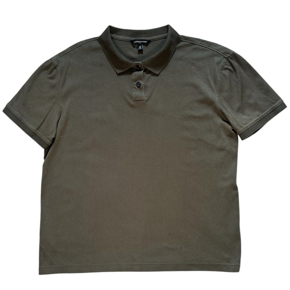Banana Republic Men's Brown Polo Shirt Short Sleeve Cotton Pique Size Medium